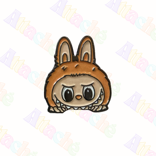 Orange Bunny Metal Sticker