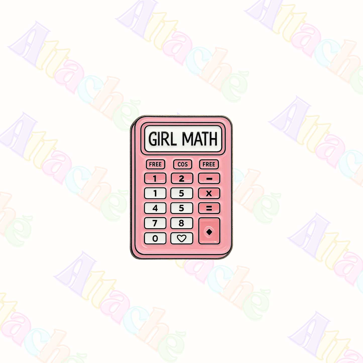Girl Math Metal Sticker