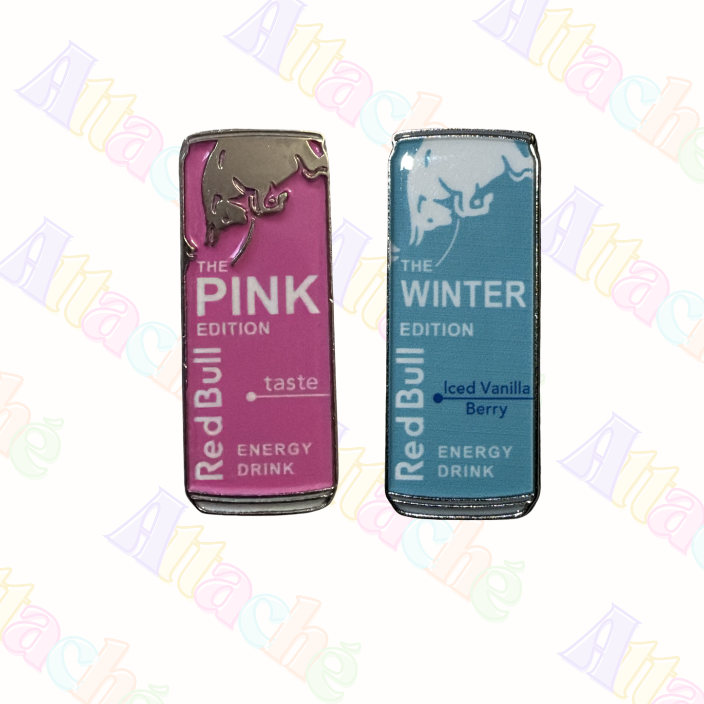 Pink Redbull Metal Sticker
