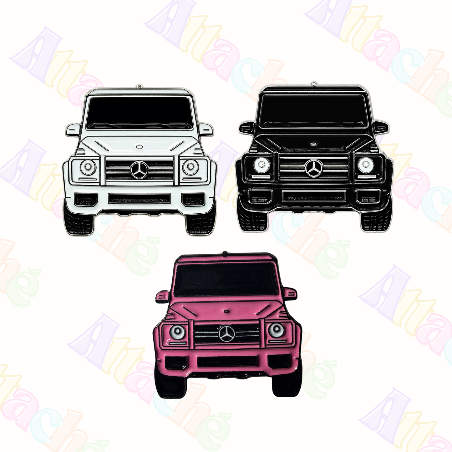 Black G Wagon Metal Sticker