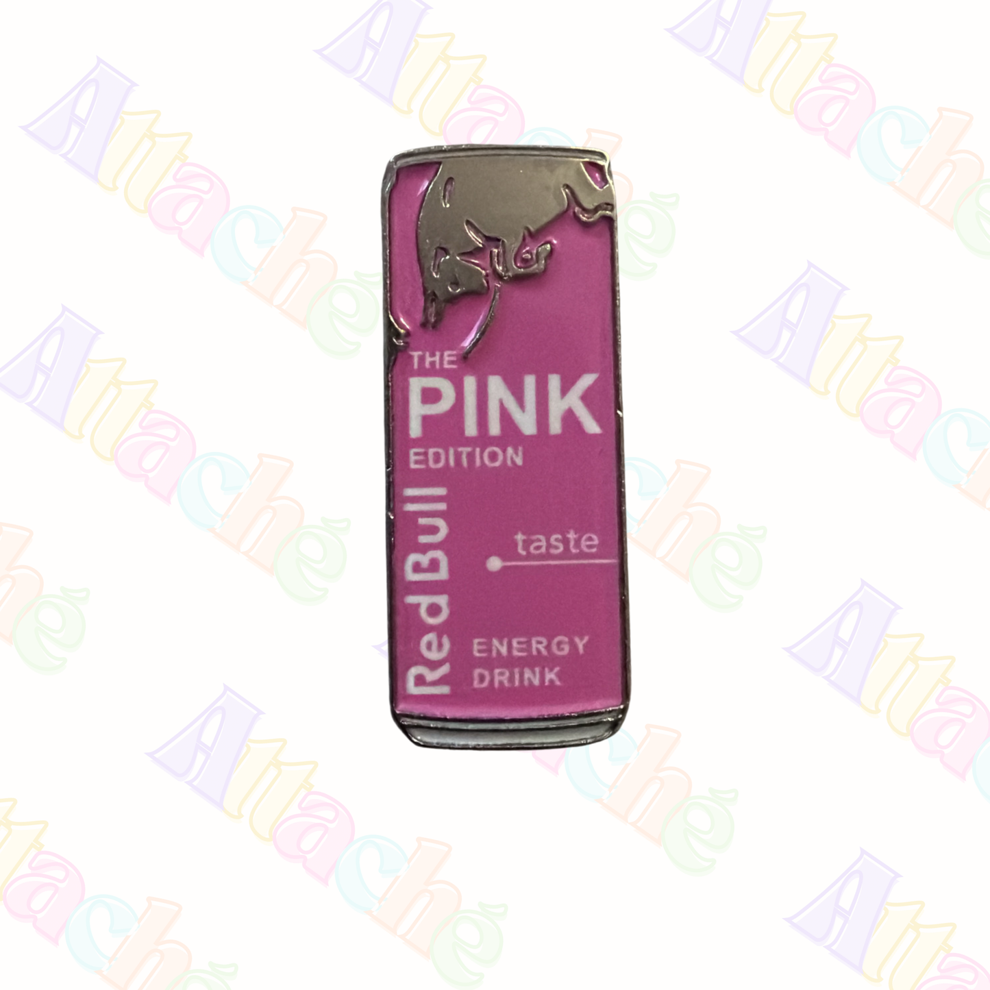 Pink Redbull Metal Sticker