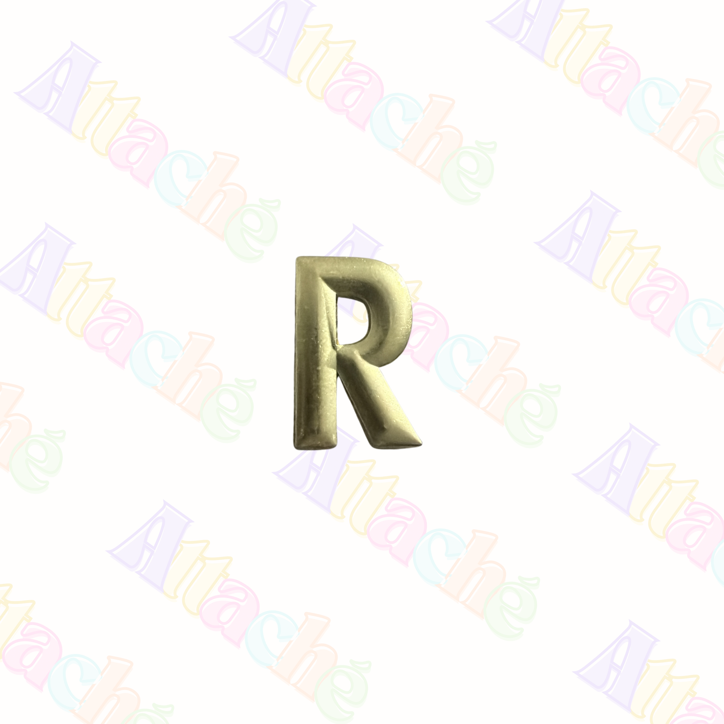 Gold Letter Metal Sticker