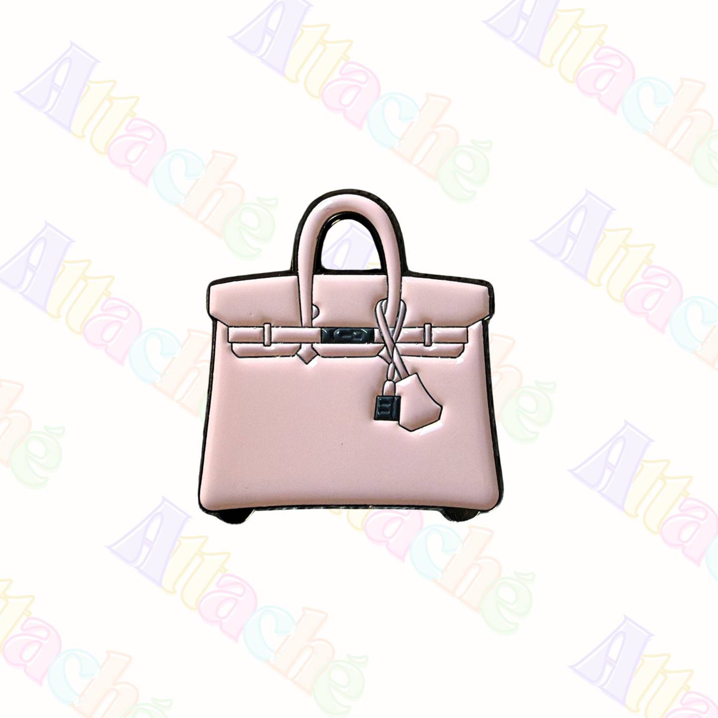 Pink Handbag Metal Sticker