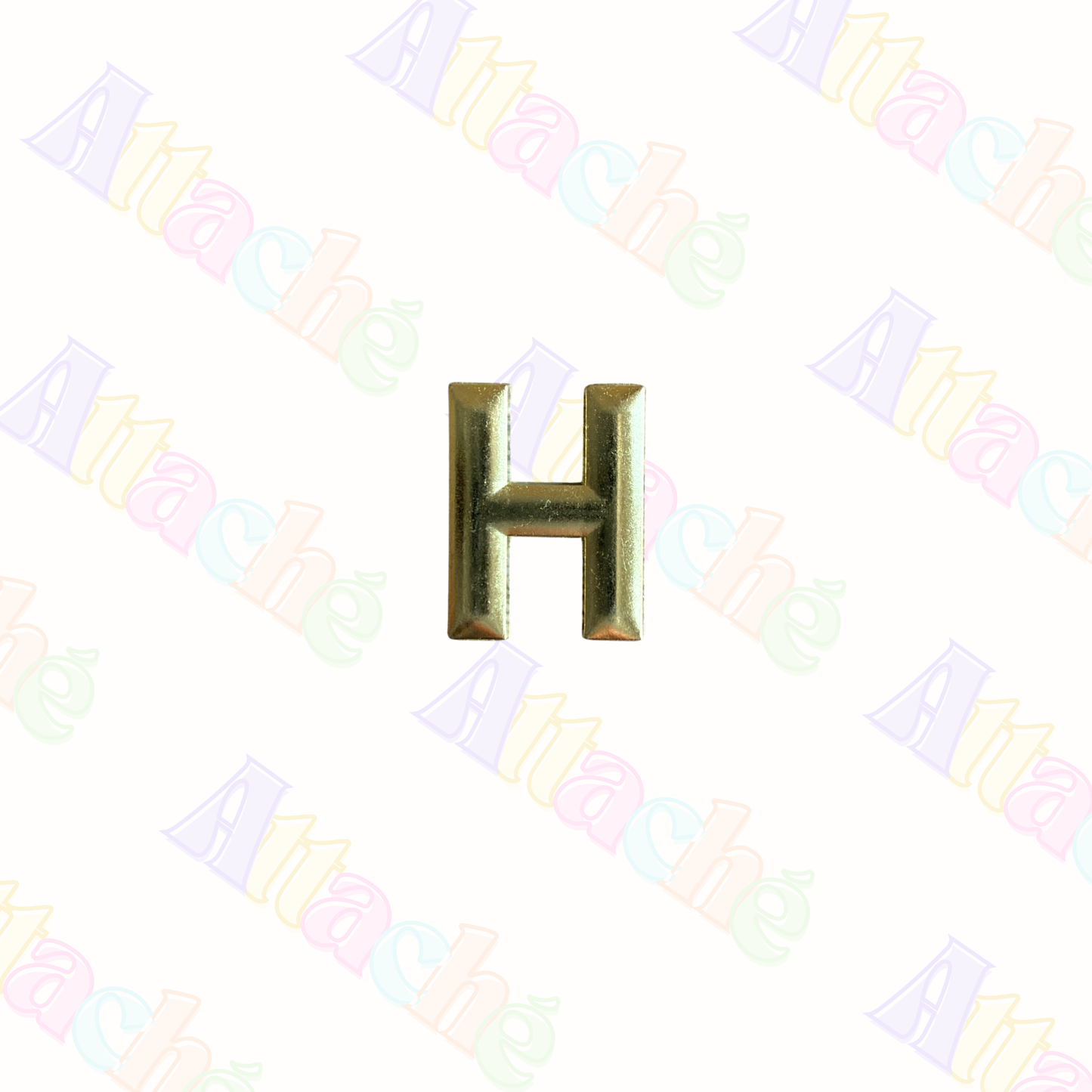 Gold Letter K Metal Sticker