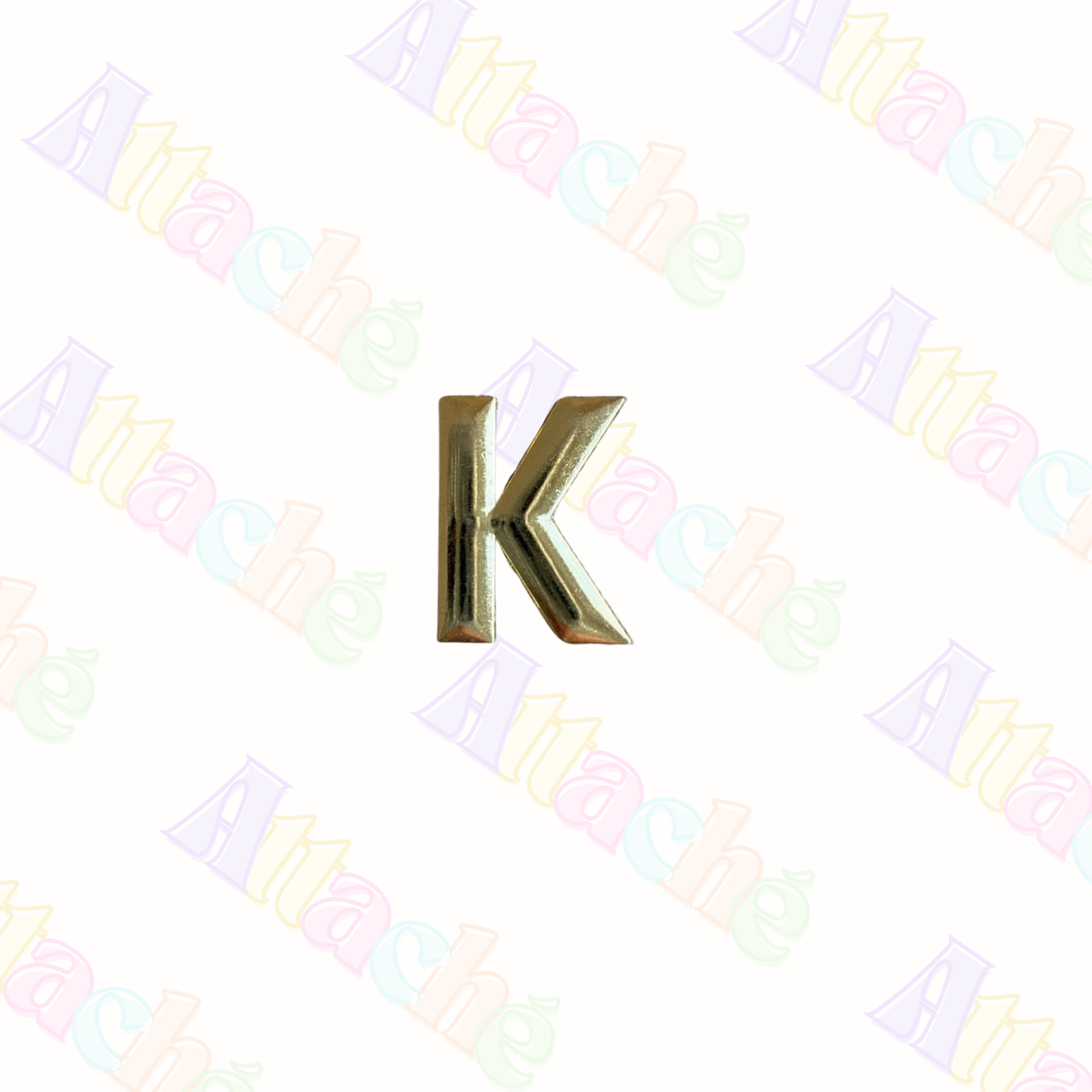 Gold Letter Metal Sticker