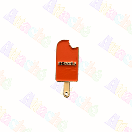 Hermes Orange Popsicle Metal Sticker