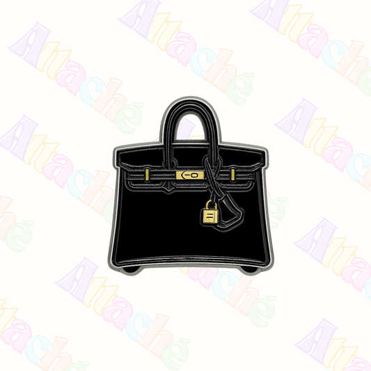 Black Handbag Metal Sticker