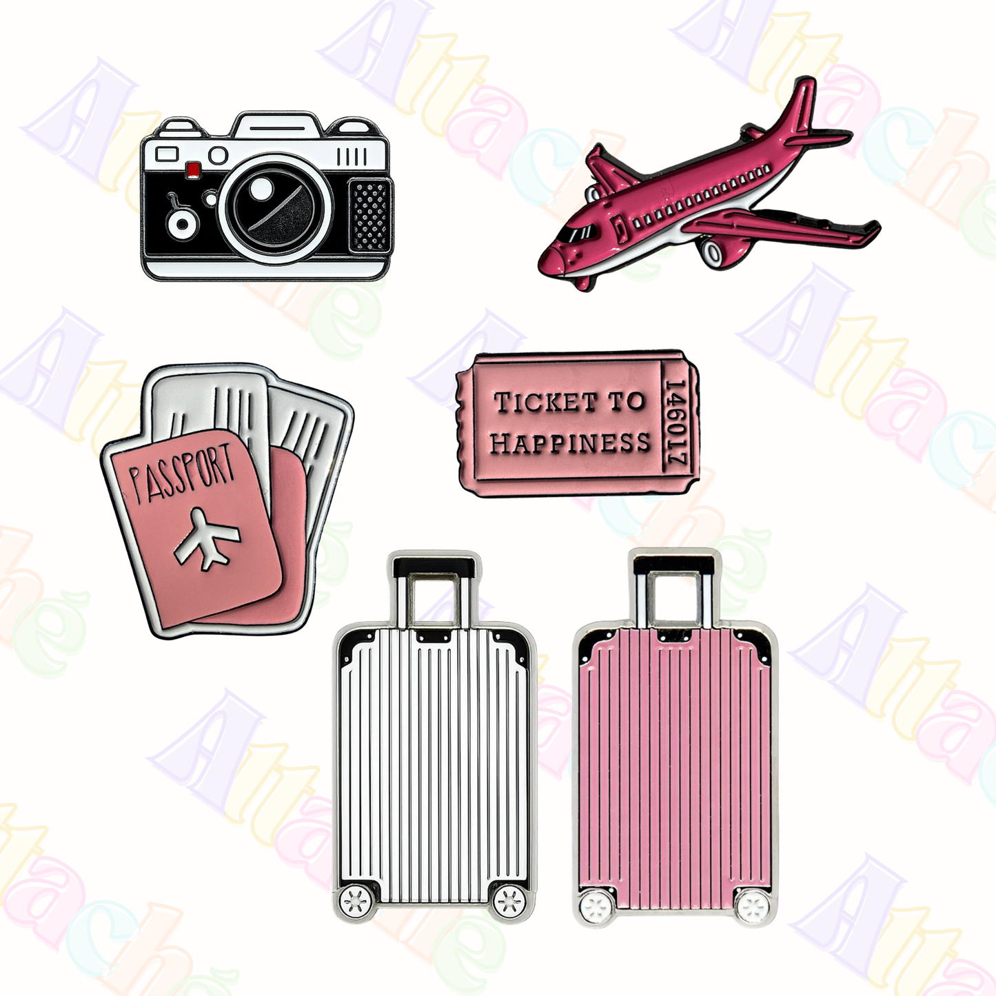 Travel Collection Metal Stickers