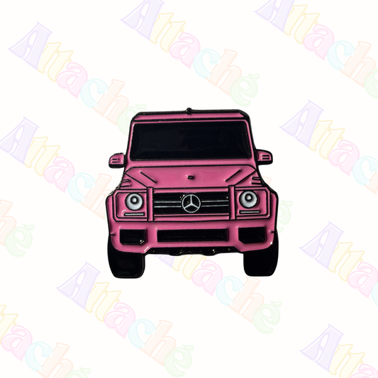 Pink G Wagon Metal Sticker