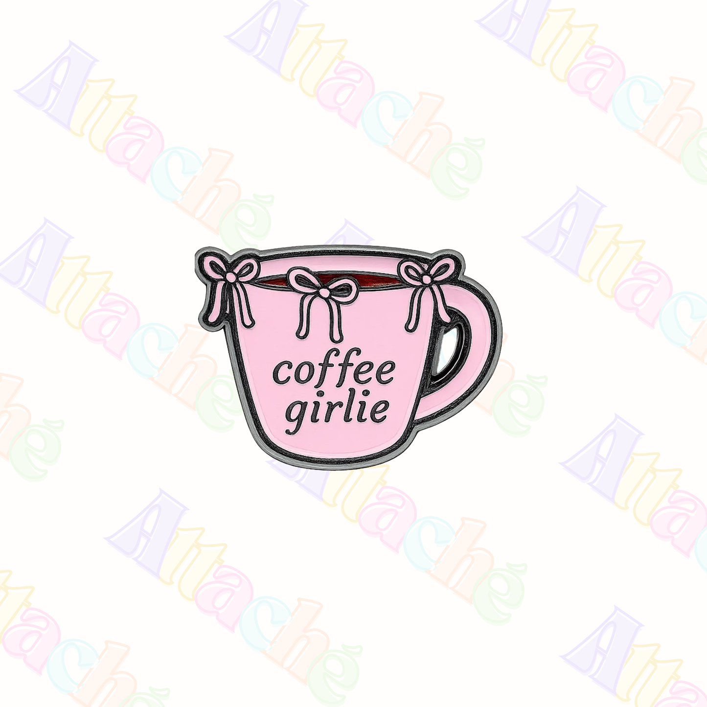 Coffee Girlie Mug Metal Sticker