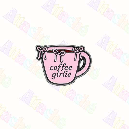 Coffee Girlie Mug Metal Sticker