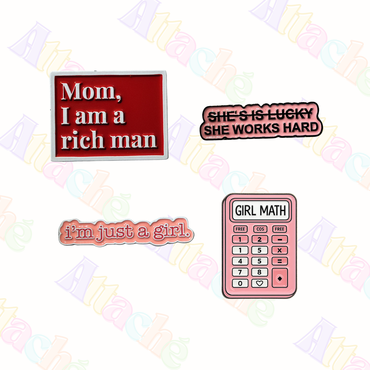 I’m Just A Girl Metal Sticker