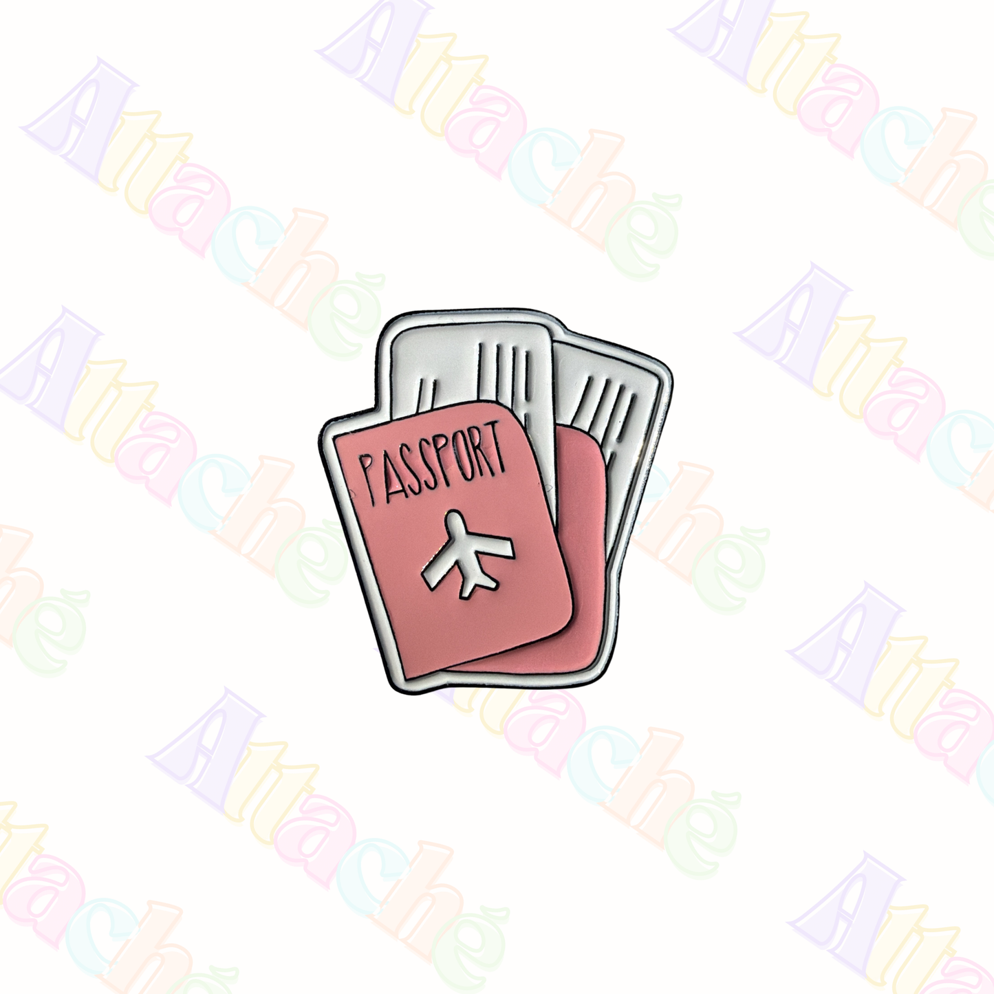 Passport Metal Sticker