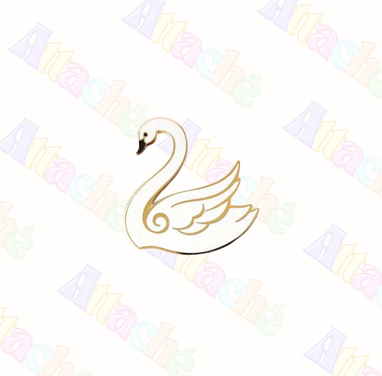 Swan Metal Sticker