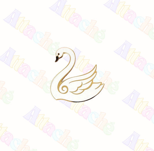 Swan Metal Sticker
