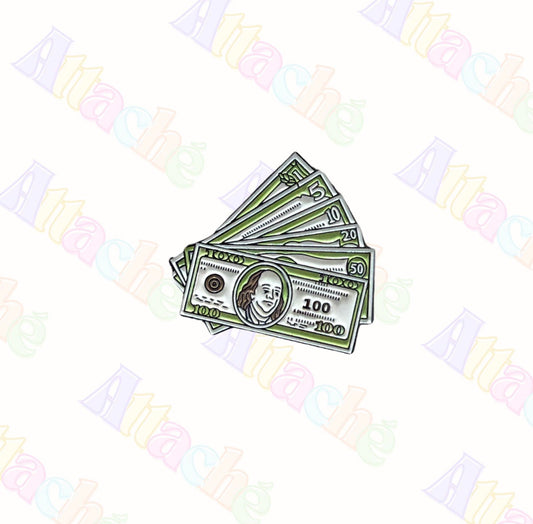 Dollar Bills Metal Sticker