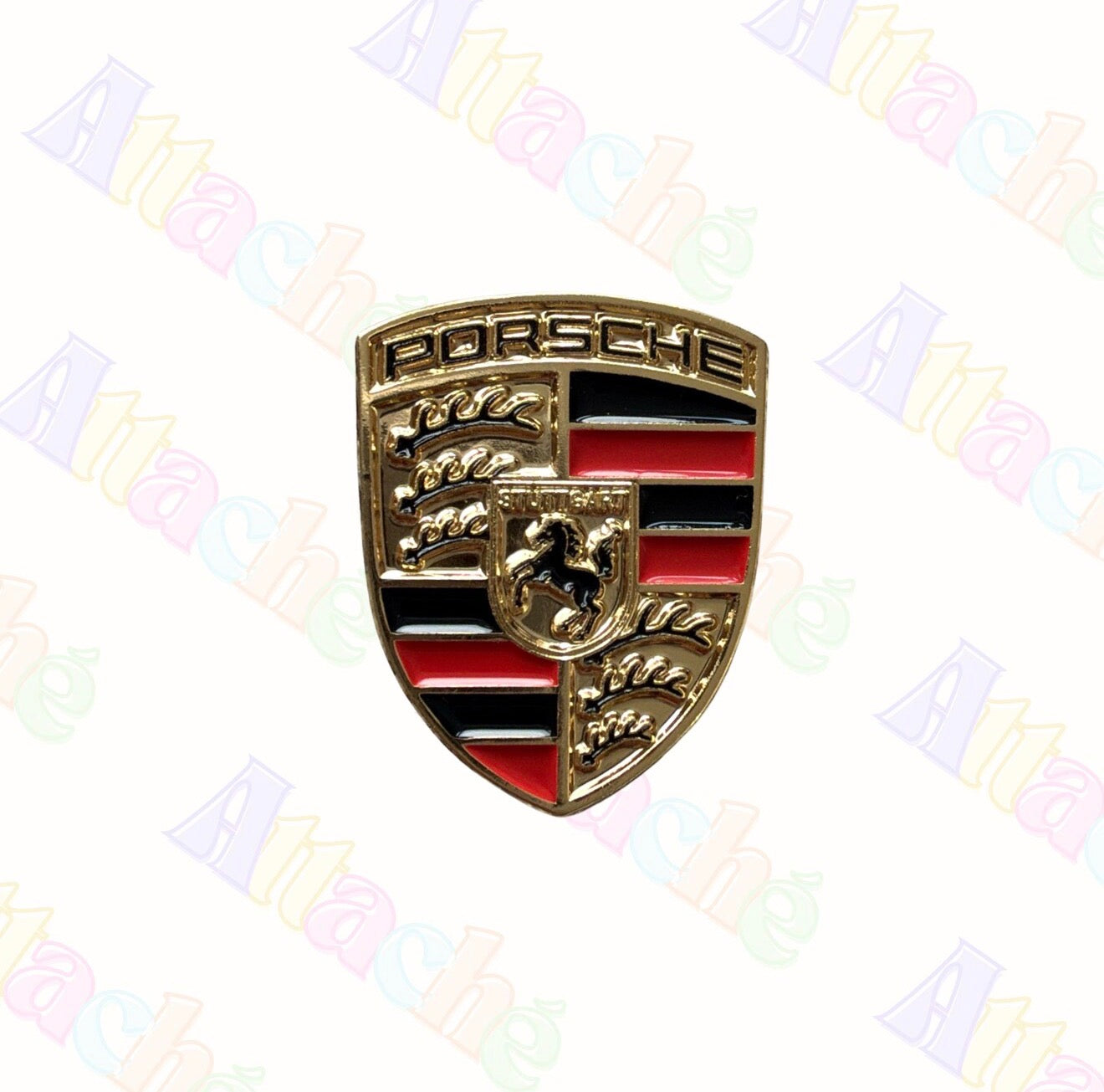Porsche Badge Metal Sticker