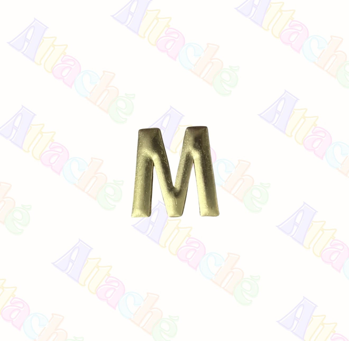 Gold Letter M Metal Sticker